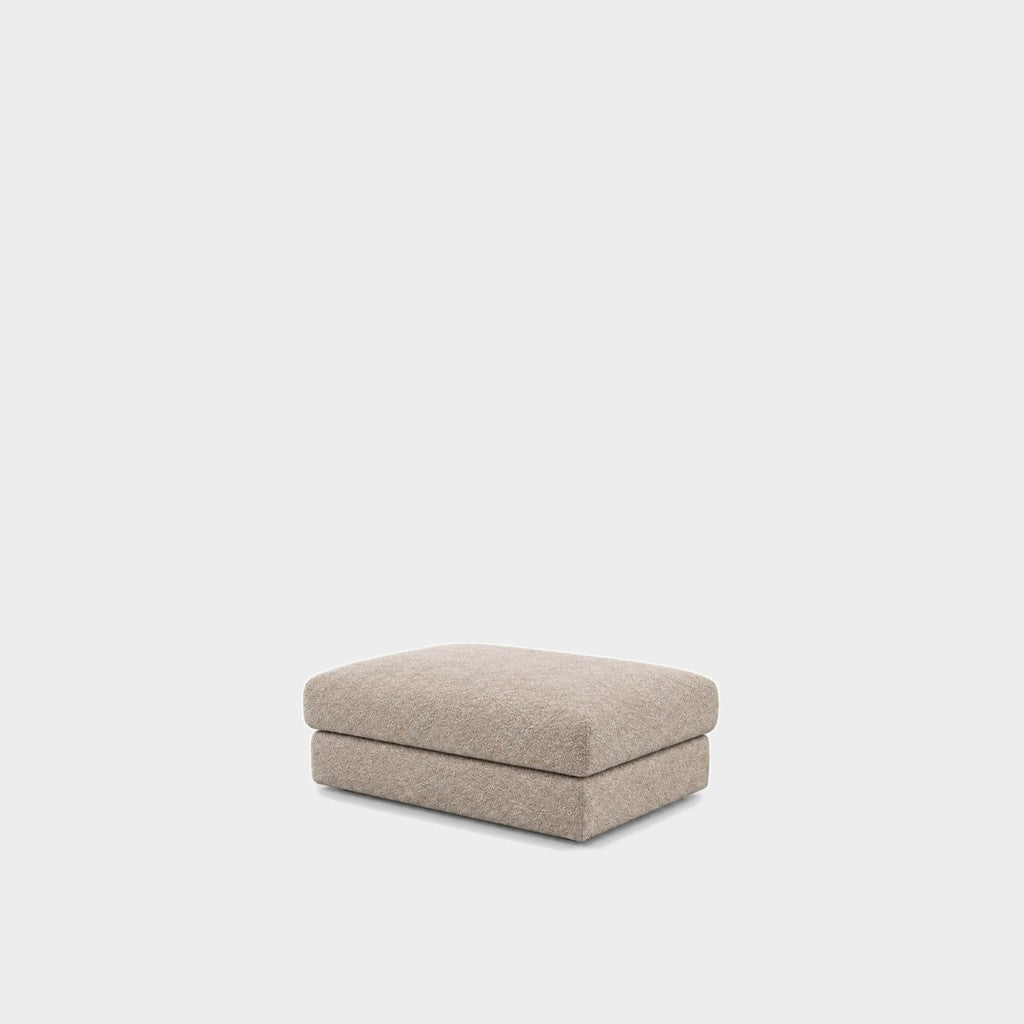 Katrine large square fabric ottoman – Judy Shell