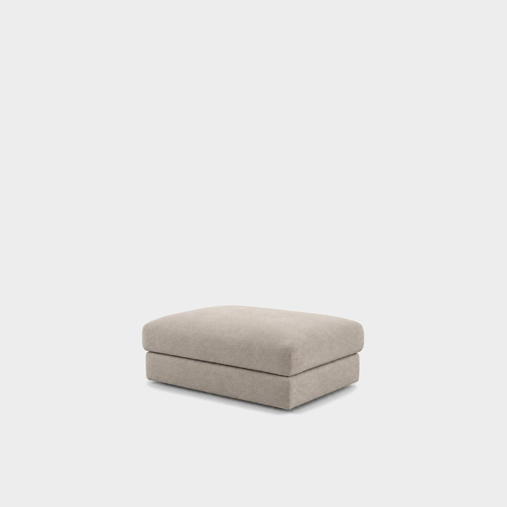 Katrine large square fabric ottoman – Meg Shell
