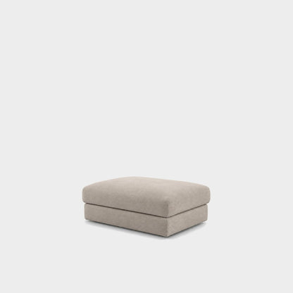 Katrine large square fabric ottoman – Meg Shell