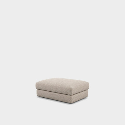 Katrine large square fabric ottoman – Top Shell