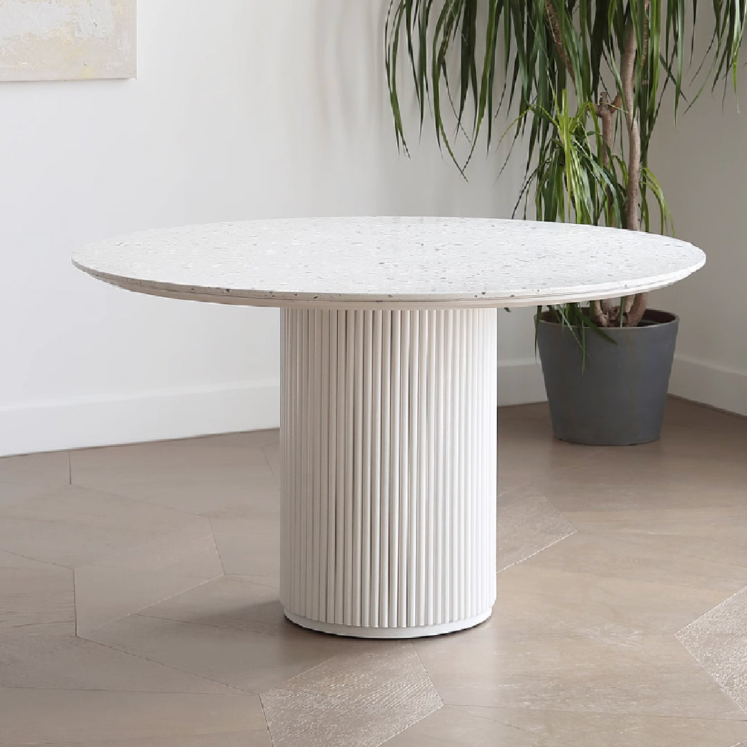 Cream Sintered Stone Dining Table