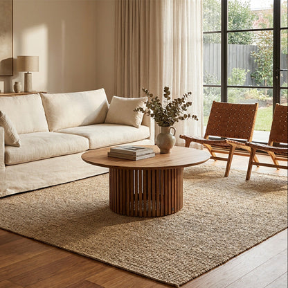 Teak Wood Round Coffee Table