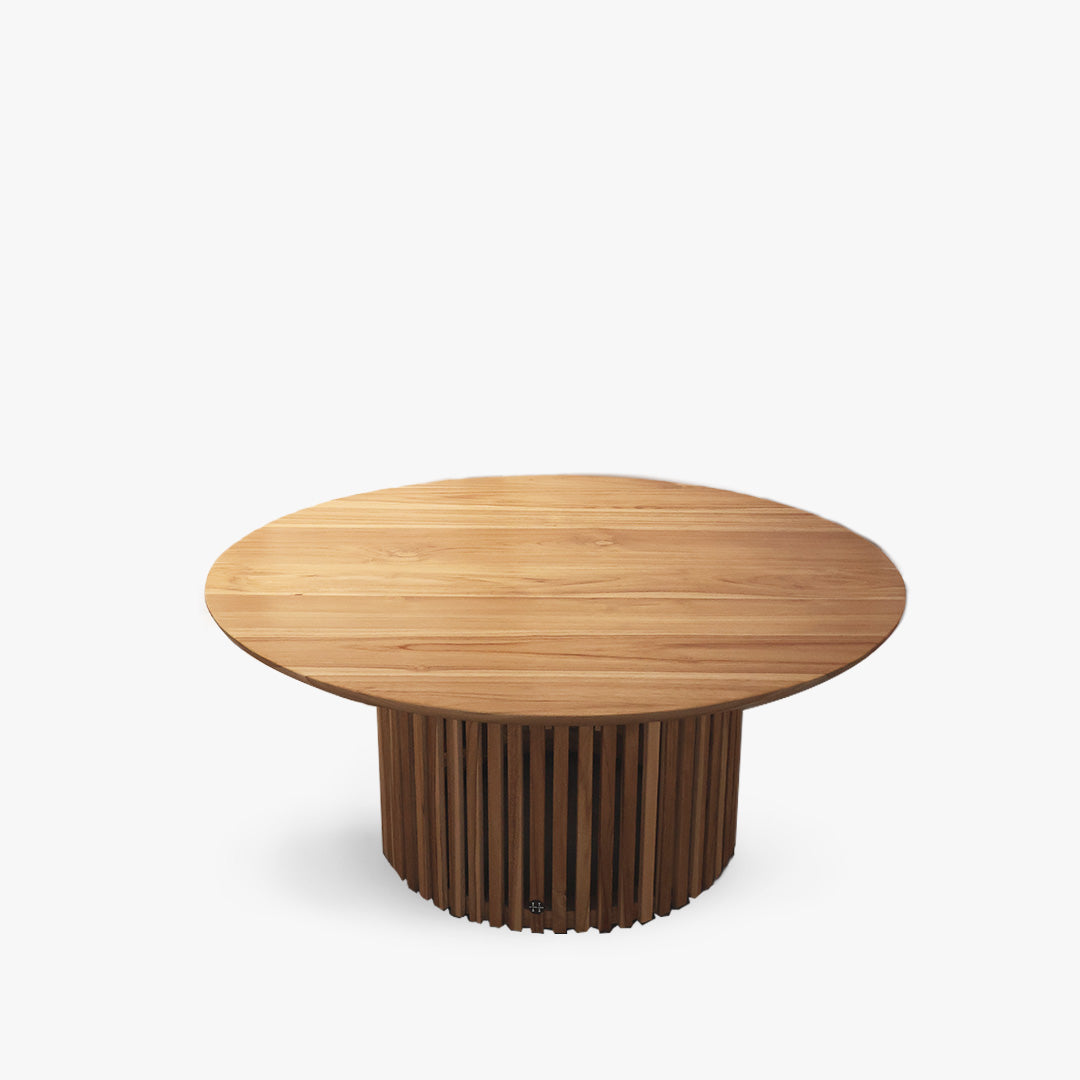 Teak Wood Round Coffee Table