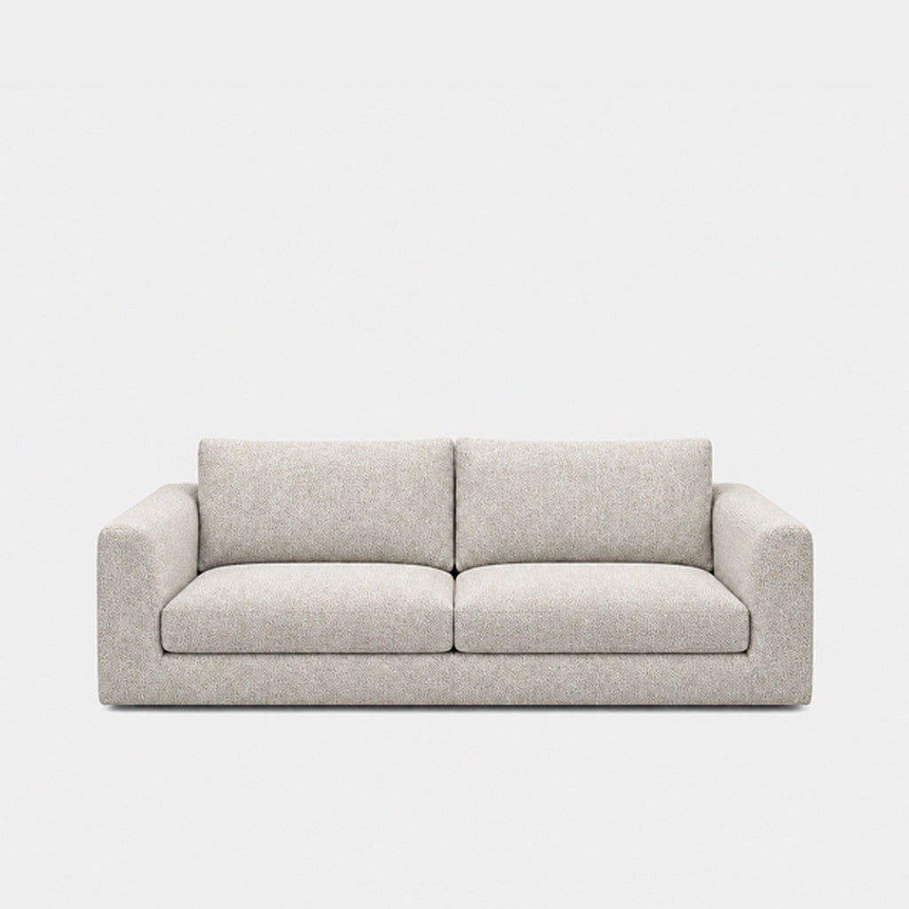 Katrine 2-seater fabric sofa in Leigh Natural