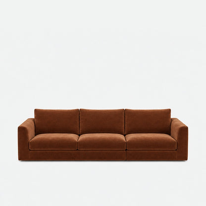 Katrine fabric 3 seater sofa – Meg Caramel
