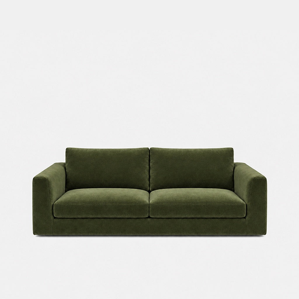 Katrine 2-seater fabric sofa in Meg Emerald