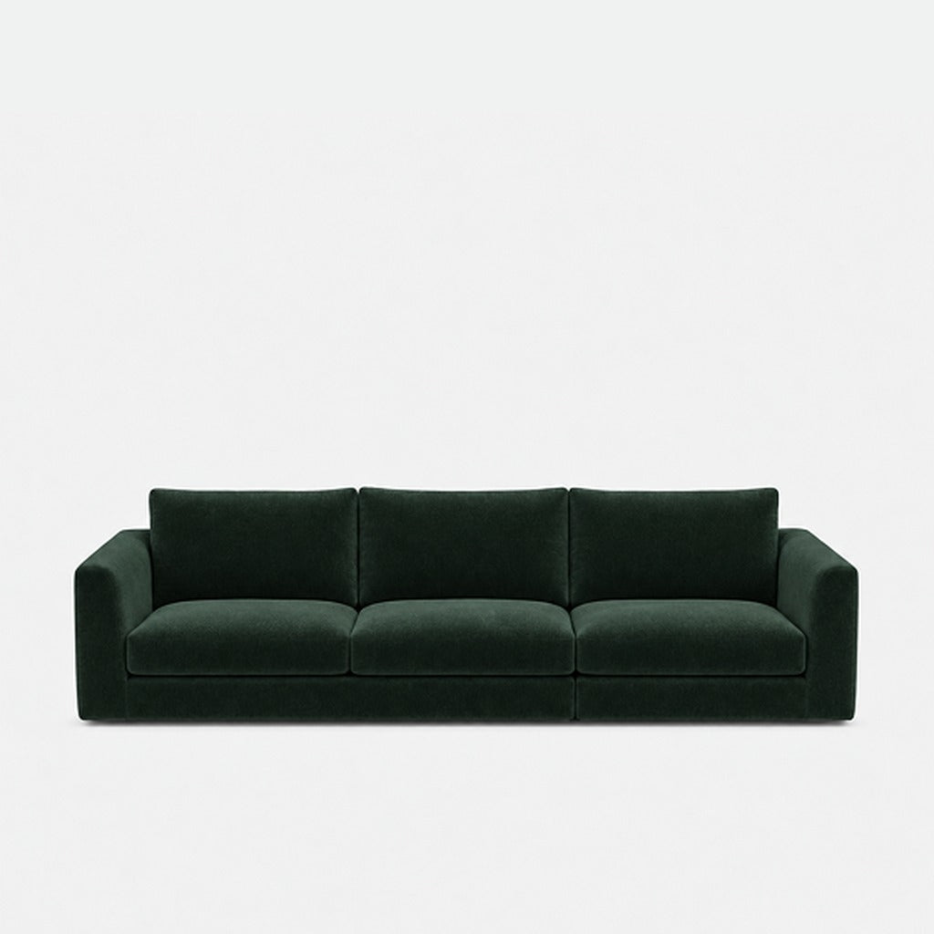 Katrine fabric 3 seater sofa – Meg Forest Green