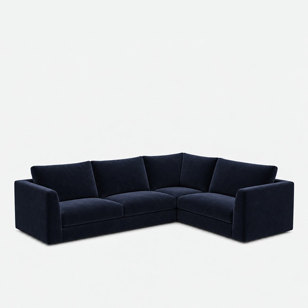 Katrine modular corner sofa fabric L-shape – Meg Indigo