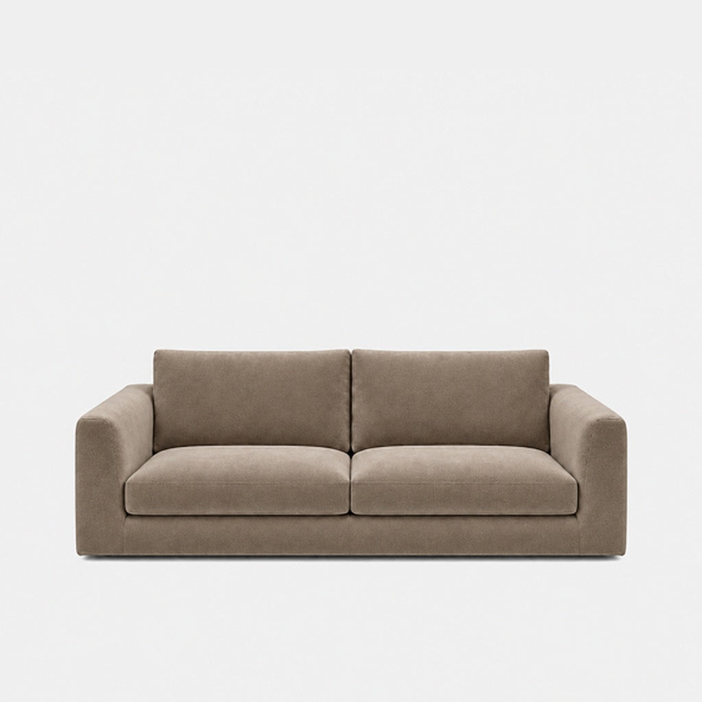 Katrine 2-seater fabric sofa in Meg Khaki