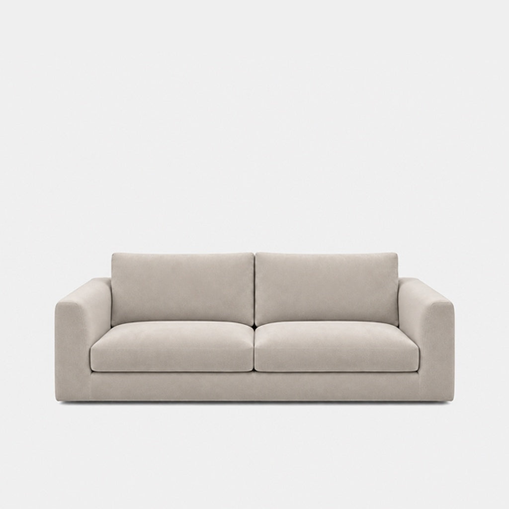 Katrine 2-seater fabric sofa in Meg Shell