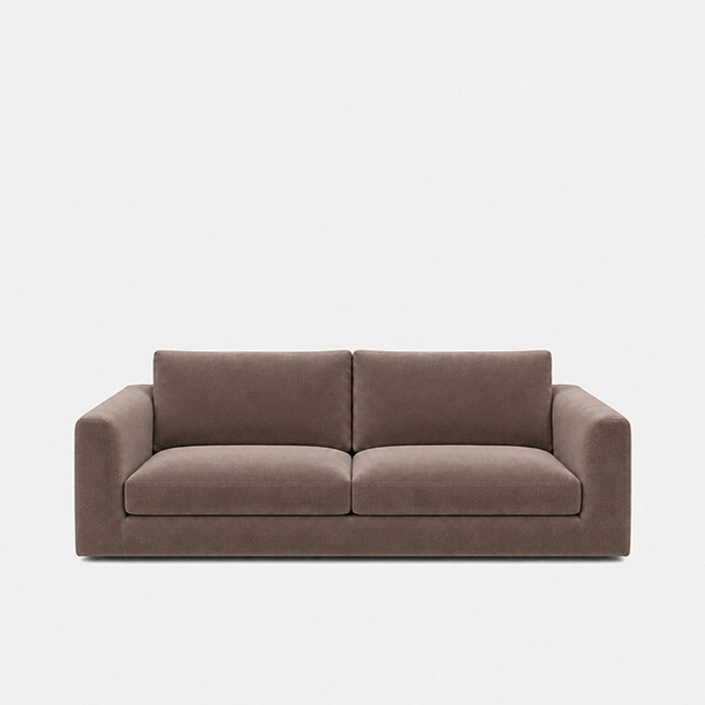 Katrine 2-seater fabric sofa in Meg Taupe