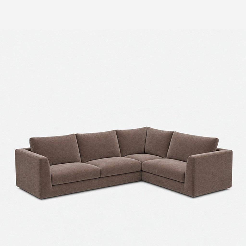 Katrine modular corner sofa fabric L-shape – Meg Taupe