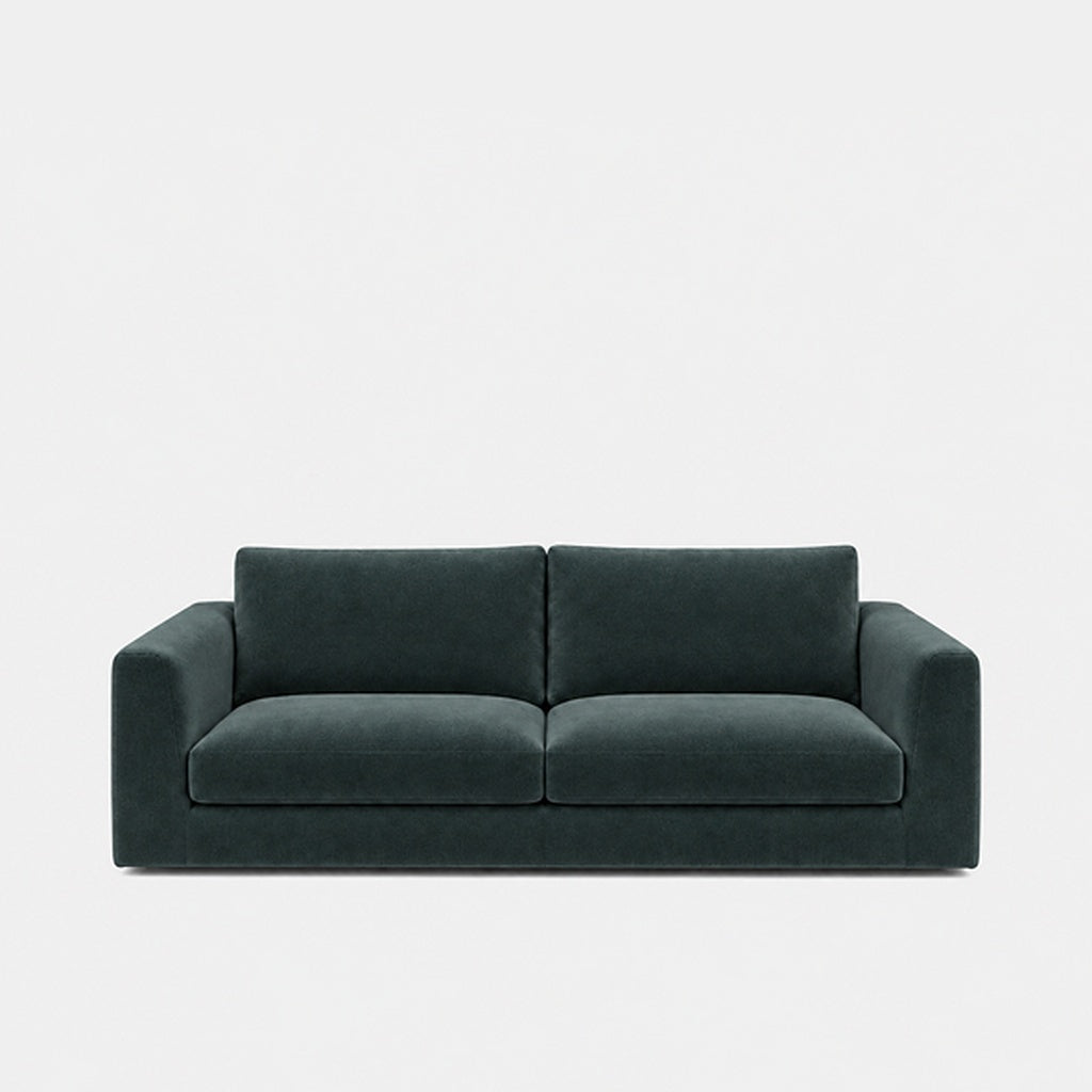 Katrine 2-seater fabric sofa in Meg Teal