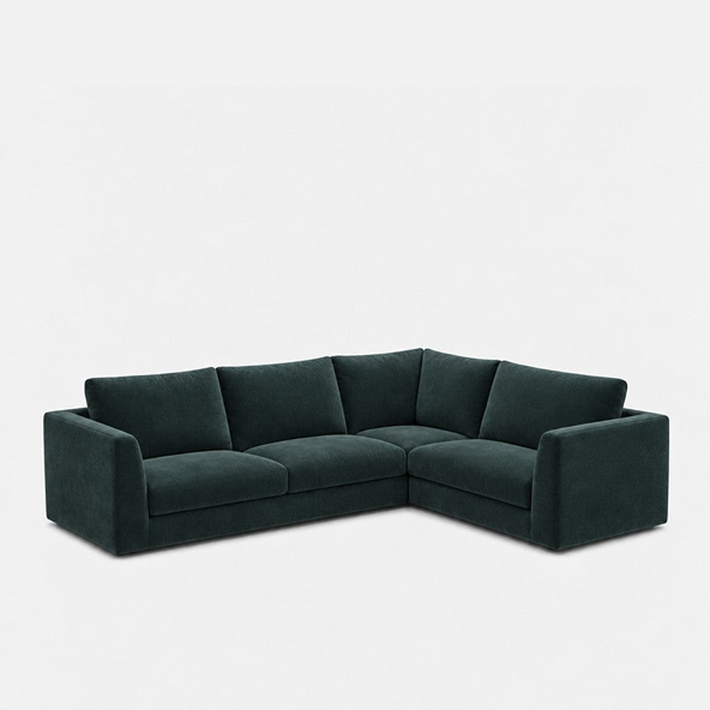 Katrine modular corner sofa fabric L-shape – Meg Teal