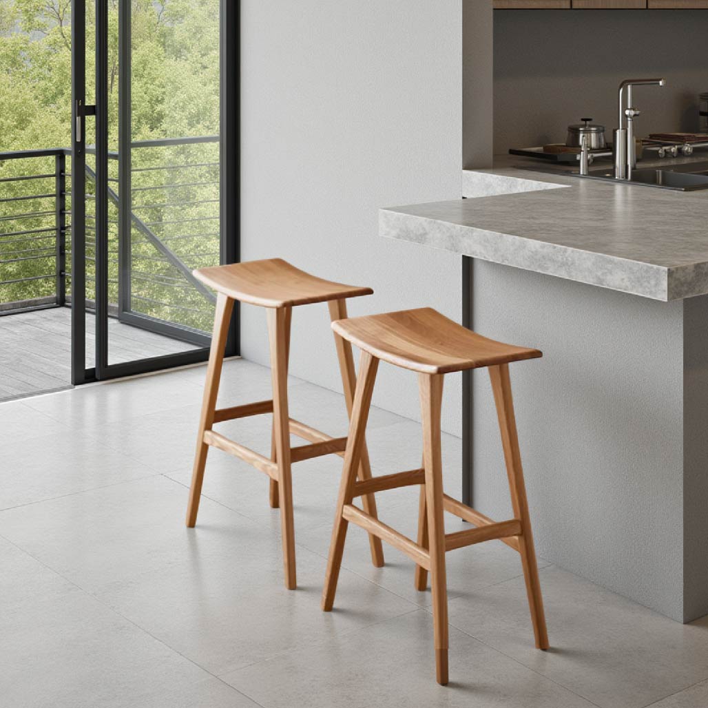 Solid Wood Bar Stool
