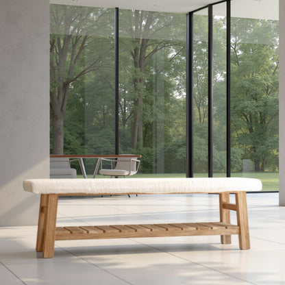 Frode Teak Wood Bench