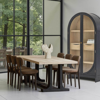 Ragnar Pine Wood Antique Dining Table