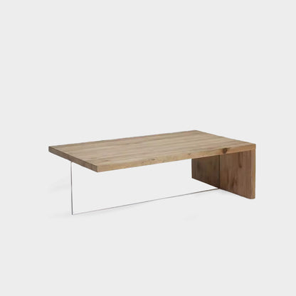 Ronja Nordic Acrylic Solid Wood Coffee Table