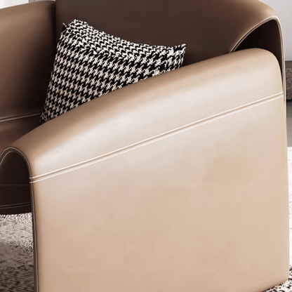 Brown M-Shaped Designer Chair