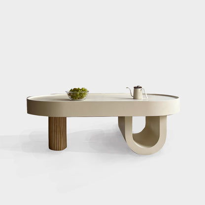 Solveig Cream Pine Wood Coffee Table