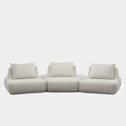 Modular Stationary Sectional Sofa Perfomance Linen