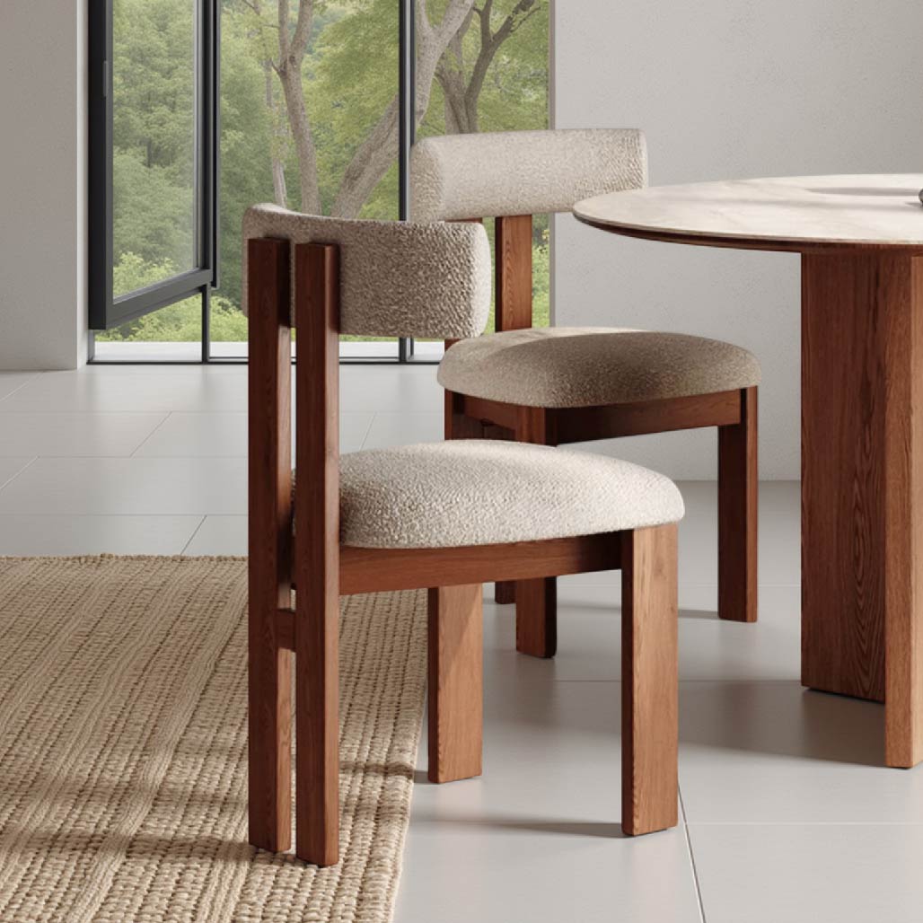 French Retro Ash Wood Chair
