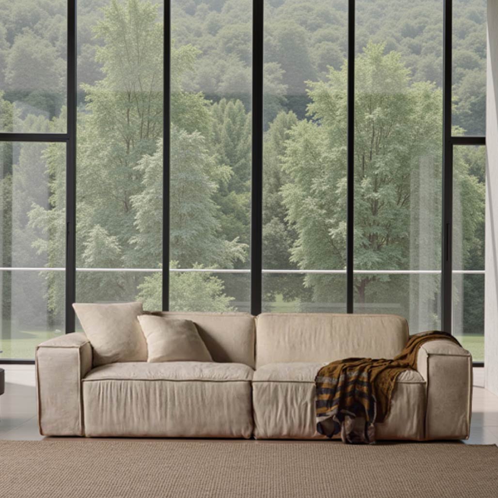 Cotton Linen Sectional Sofa