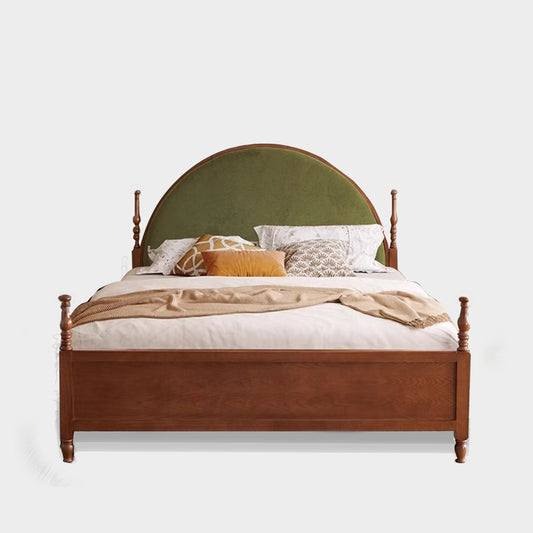 Trygve French Mid-Century Style Solid Wood Bed