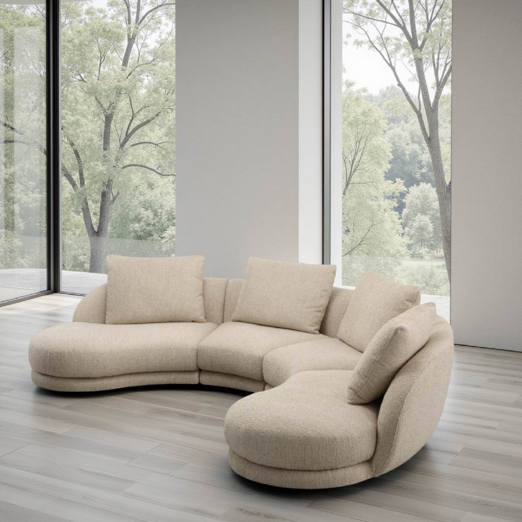 Curved Cloud Sectional Sofa
