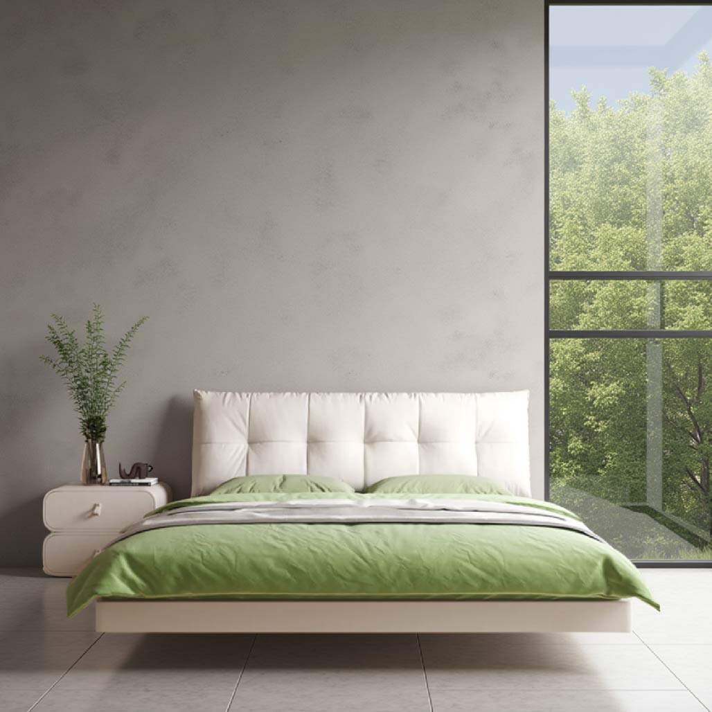 Vilma Leather Floating Bed