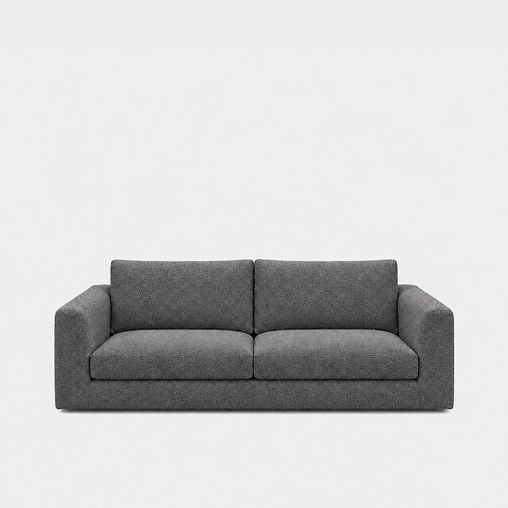 Katrine 2-seater fabric sofa in Vista Charcoal