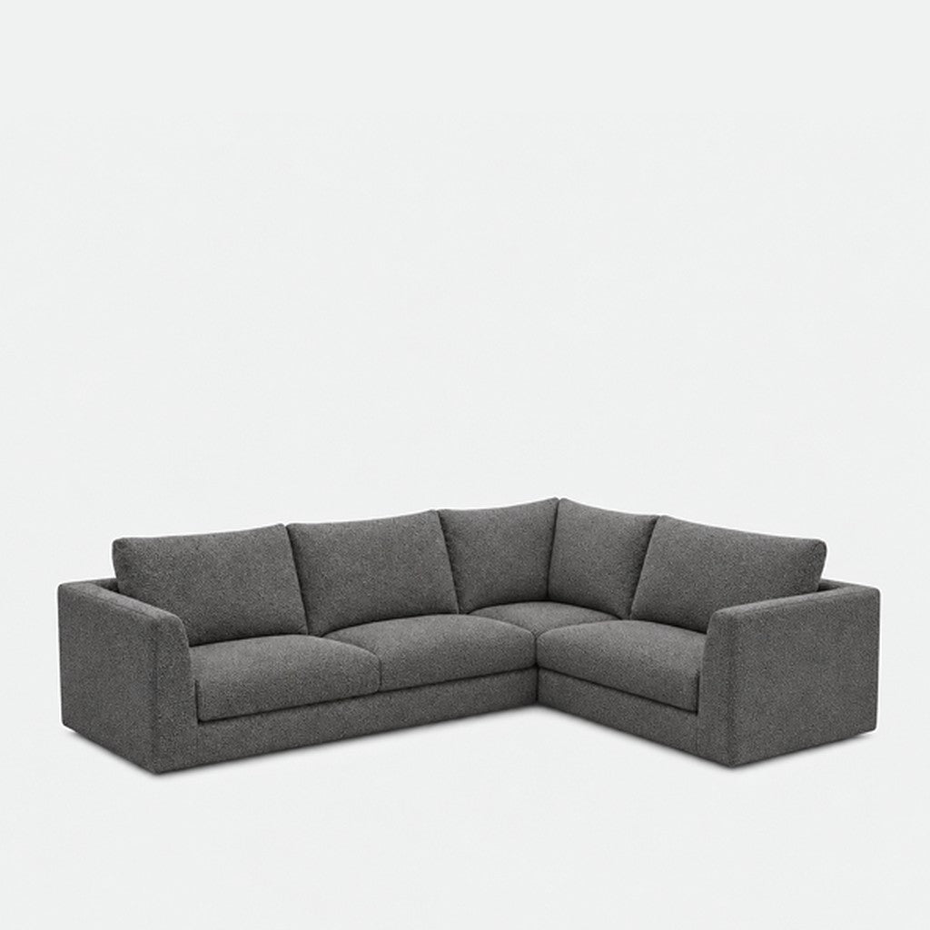 Katrine modular corner sofa fabric L-shape – Vista Charcoal