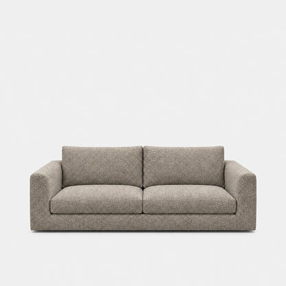 Katrine 2-seater fabric sofa in Vista Clay