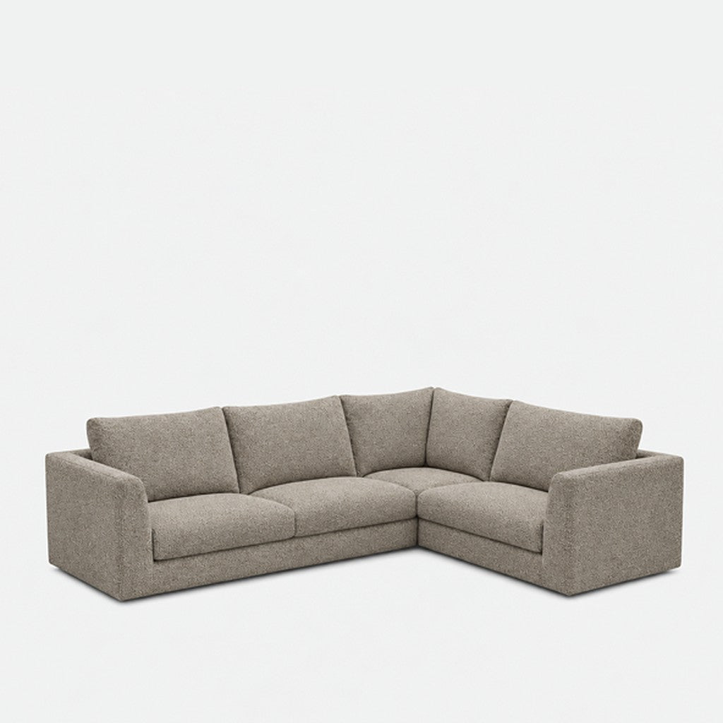 Katrine modular corner sofa fabric L-shape – Vista Clay