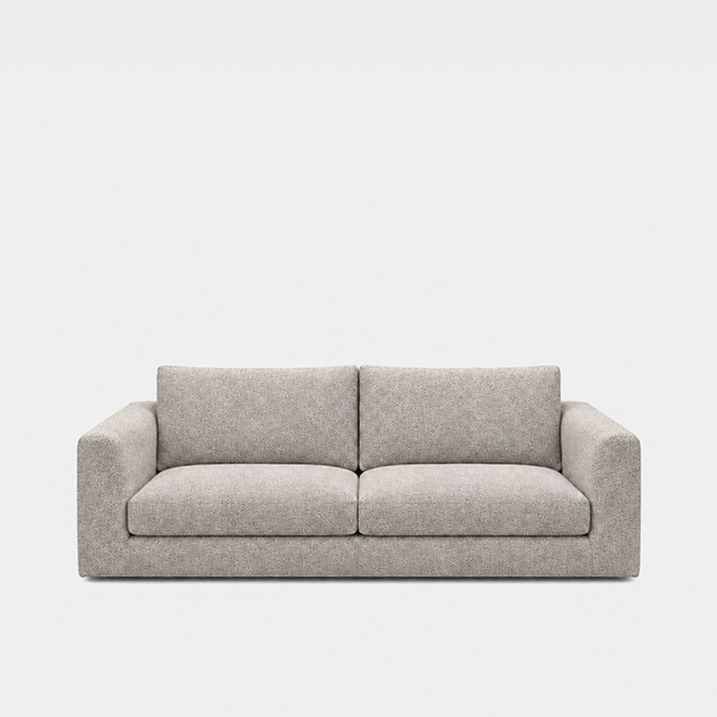 Katrine 2-seater fabric sofa in Vista Oat