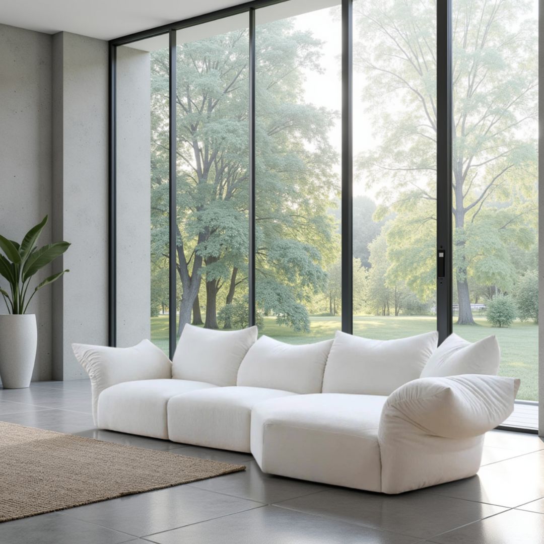 Cream Style Petal Sectional Sofa