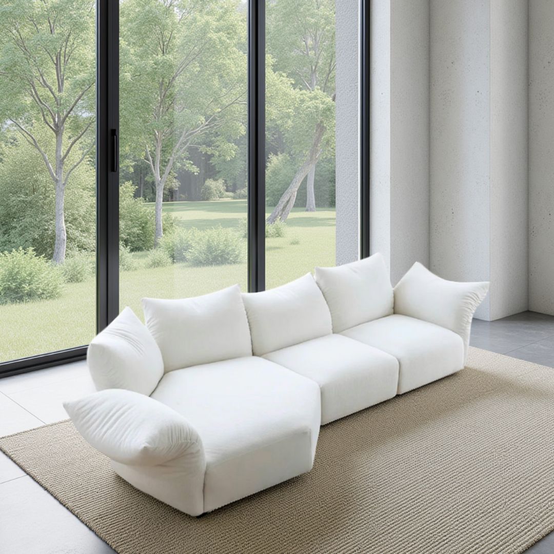 Cream Style Petal Sectional Sofa