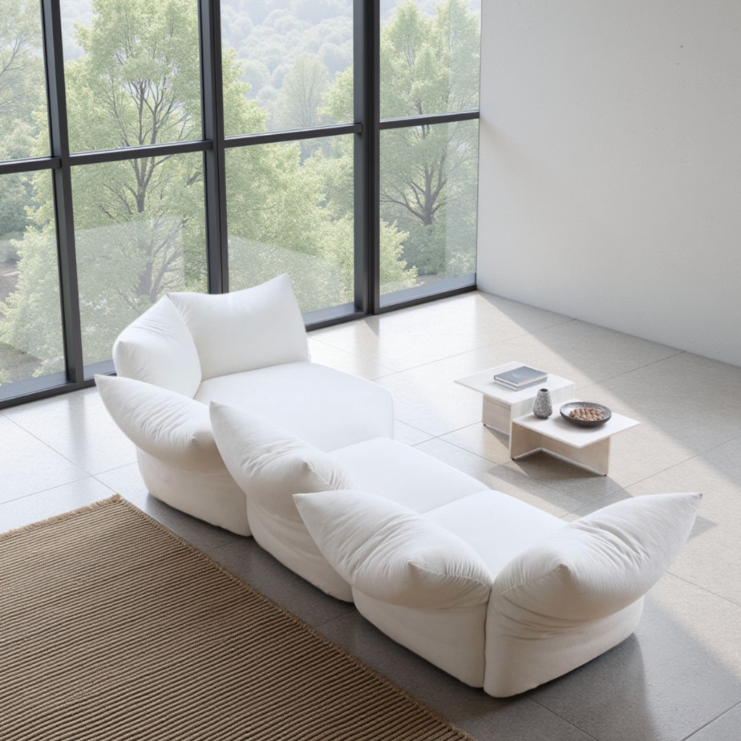 Cream Style Petal Sectional Sofa