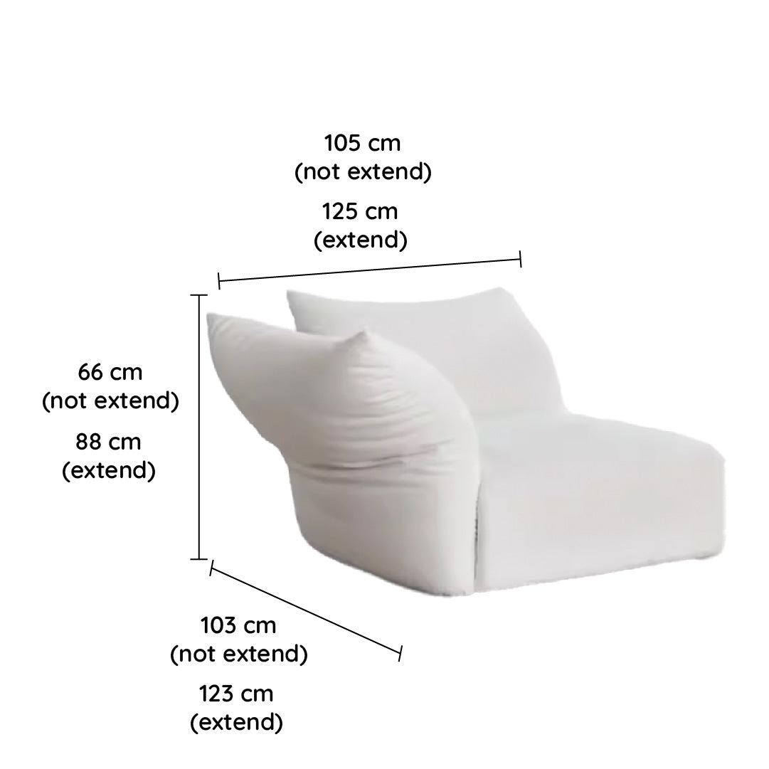 Cream Style Petal Modular Sofa Dimension