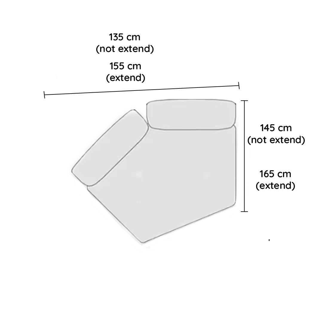 Cream Style Petal Modular Sofa Dimension