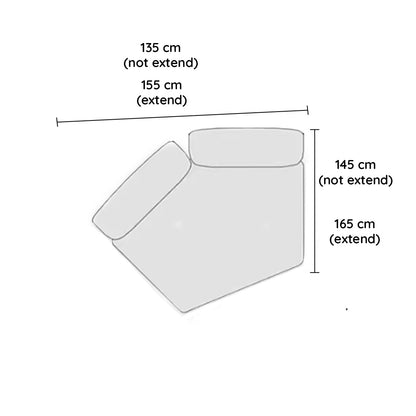 Cream Style Petal Modular Sofa Dimension