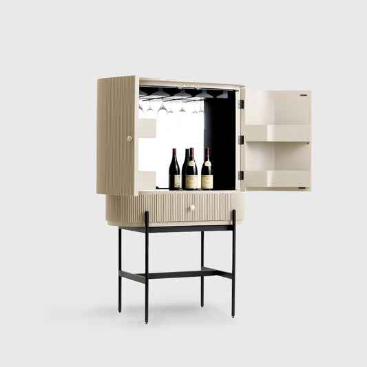 Aura Fluted Wine Cabinet