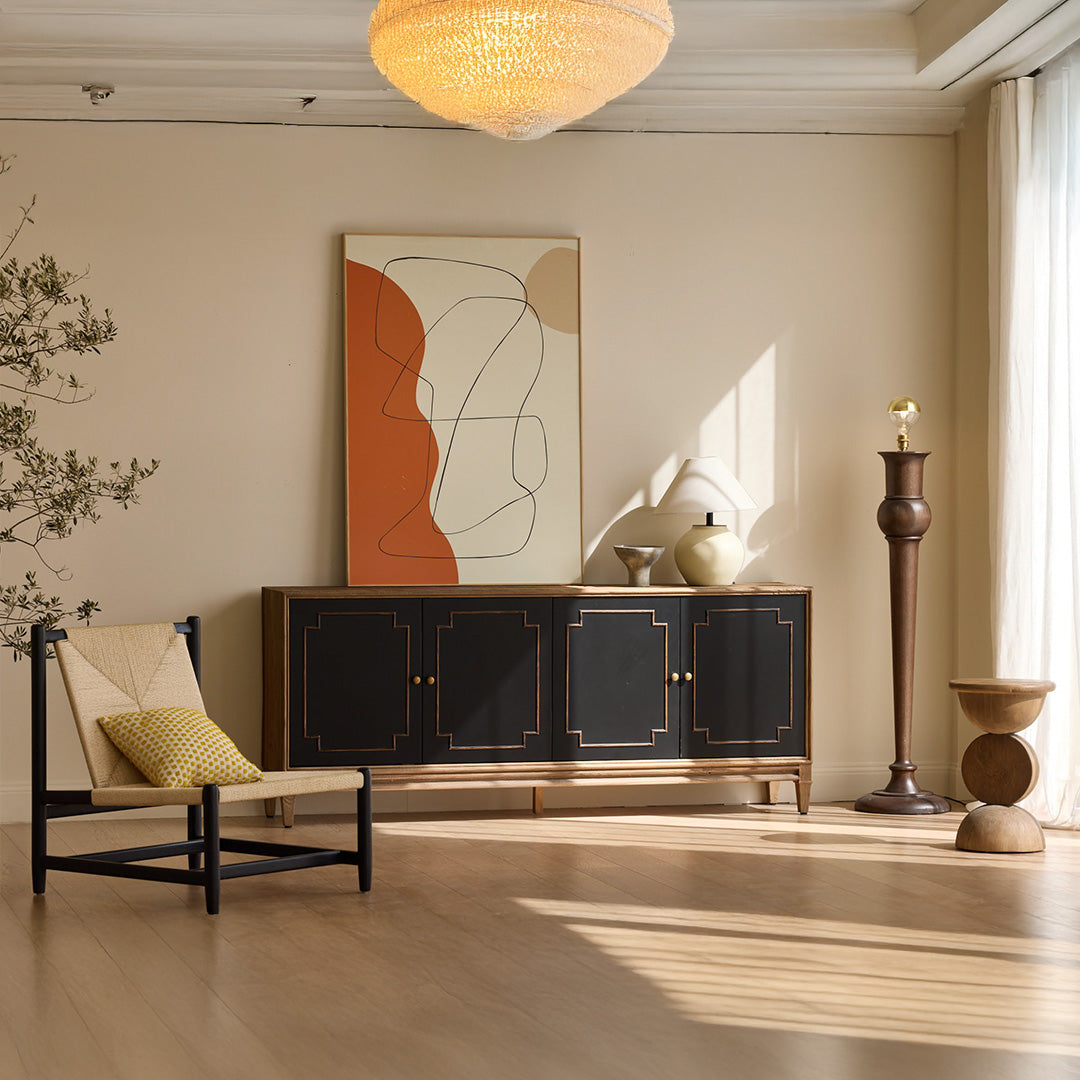 Eirvik Classic Black Sideboard Cabinet