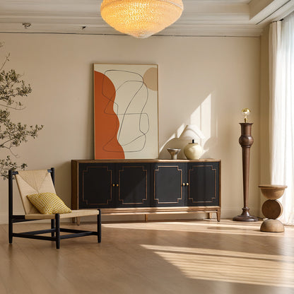 Eirvik Classic Black Sideboard Cabinet