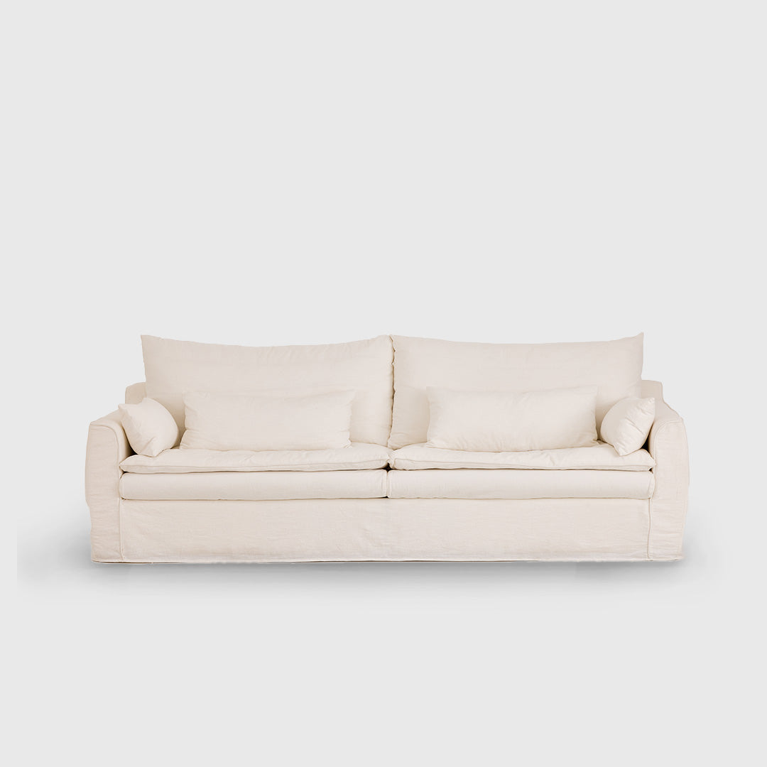 Serra Cloud-Linen Deep Comfort Sofa