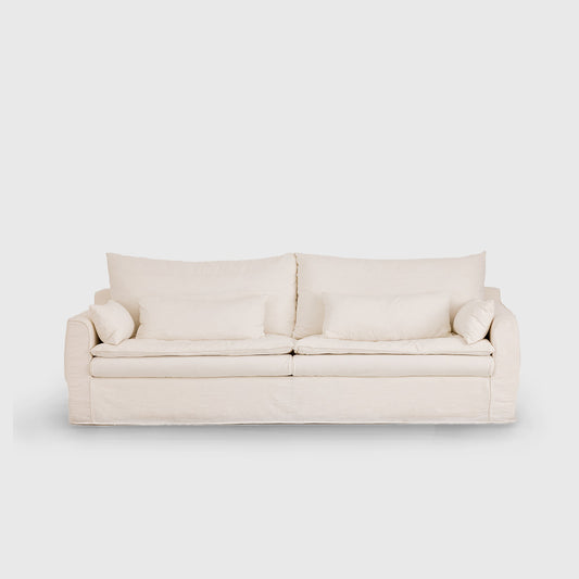 Serra Cloud-Linen Deep Comfort Sofa