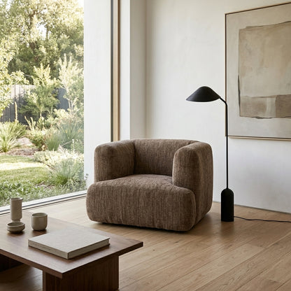 Brown Modular Single Sofa
