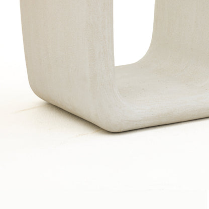 Cement & Travertine Console Table