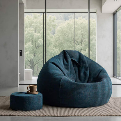 Japanese Style Bean Bag with foot stool