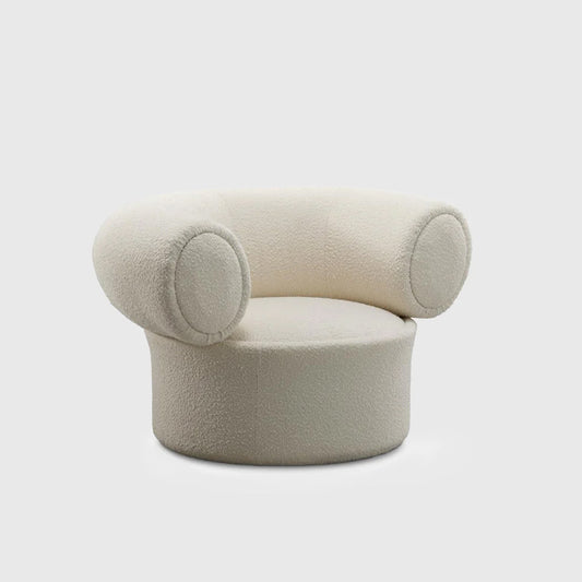 Ola Curved Boucle One Seater Sofa